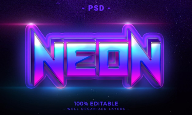 psd 3d editable text and logo effect style mockup with dark abstract background