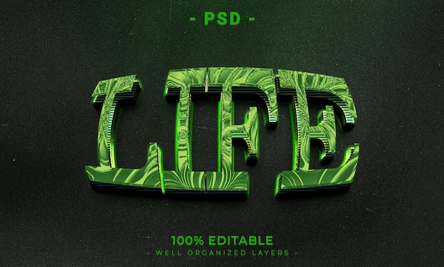 PSD 暗い抽象的な背景を持つ 3 d 編集可能なテキストとロゴ効果スタイルのモックアップ