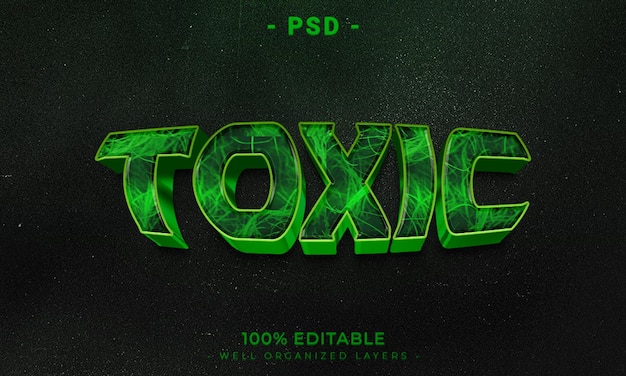 PSD psd 3d editable text and logo effect style mockup with dark abstract background