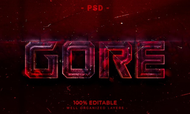 psd 3d editable text and logo effect style mockup with dark abstract background