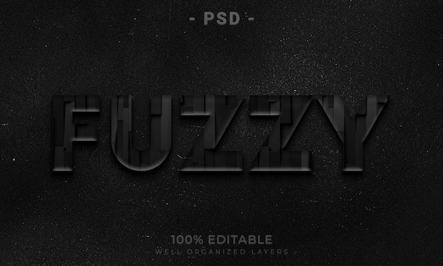 PSD mockup di stile effetto testo e logo modificabile psd 3d con sfondo astratto scuro