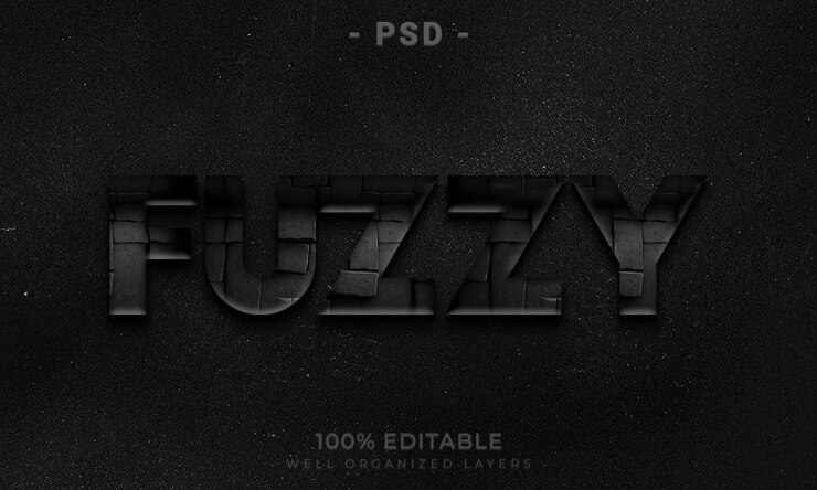 PSD psd 3d editable text and logo effect style mockup with dark abstract background