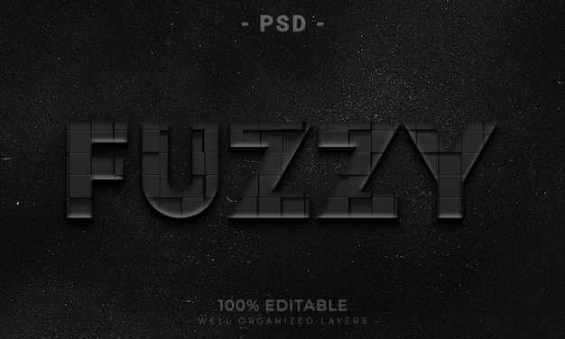 PSD psd 3d edytowalny tekst i makieta stylu efektu logo z ciemnym abstrakcyjnym tłem