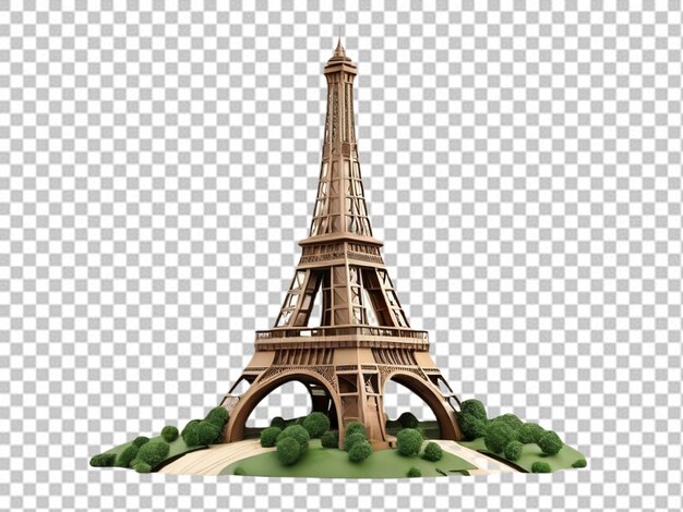 PSD psd di una torre eiffel 3d