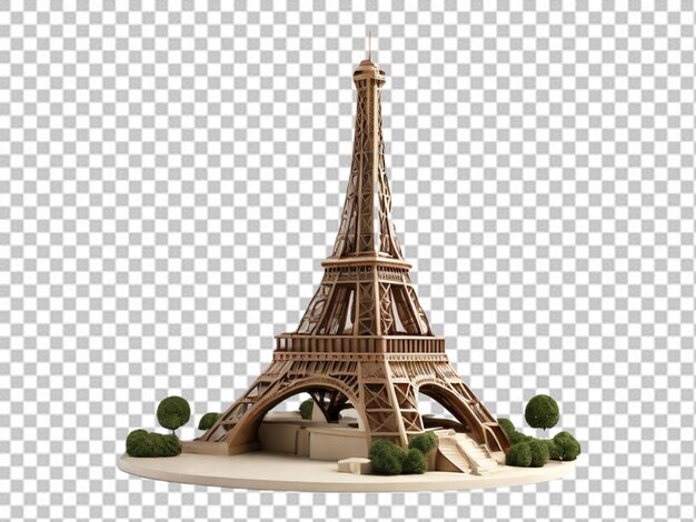 PSD psd di una torre eiffel 3d