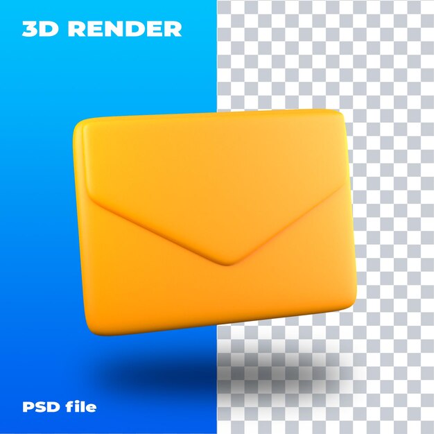 PSD psd 3d emails communication messages message envelope email mail unread new