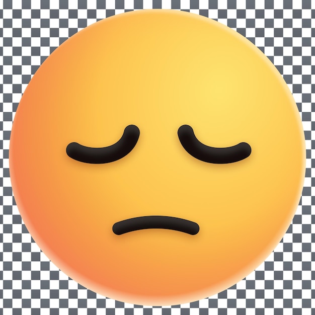 Икона PSD 3D Emoji на изолированном и прозрачном фоне