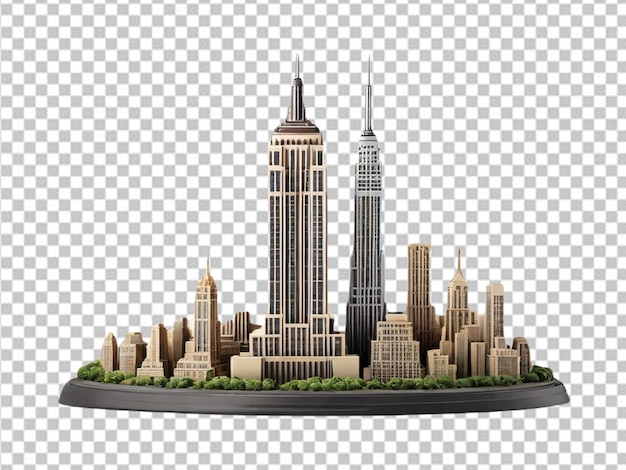 PSD psd of a 3d empire state building