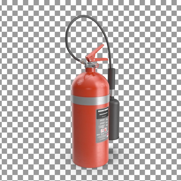 ไอคอนเครื่องดับเพลิง 3D PSD บนพื้นหลังโปร่งใสและแยกต่างหาก