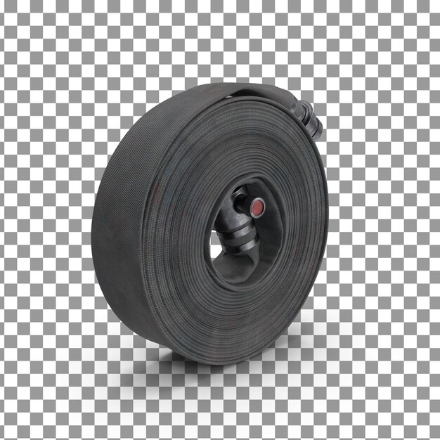 PSD psd 3d fire hose top on isolated and transparent background