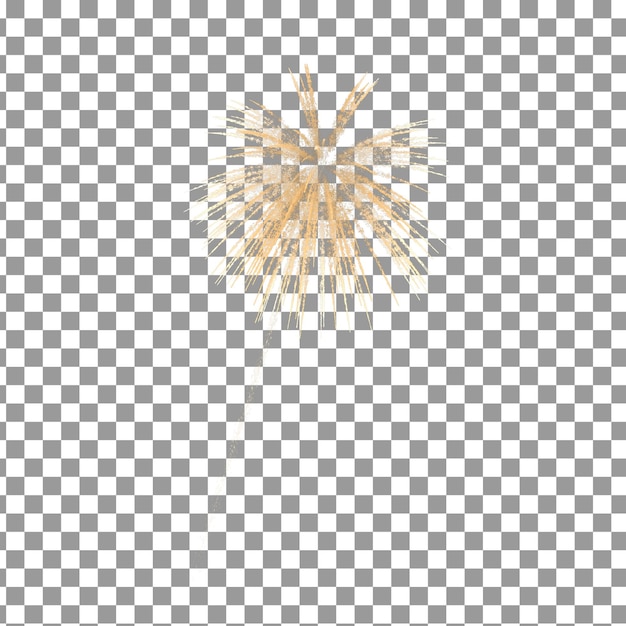 Psd 3d fireworks icon on isolated and transparent background