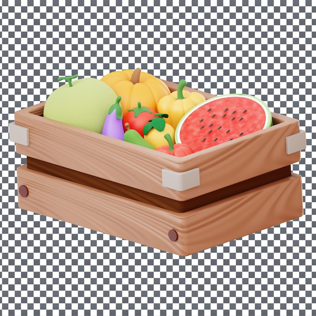 Икона psd 3d fruits на изолированном и прозрачном фоне