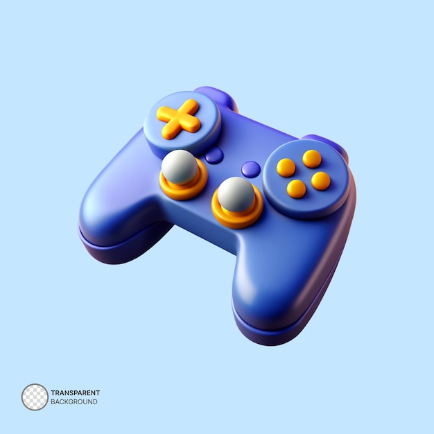 Psd 3d game controller icoon render illustratie