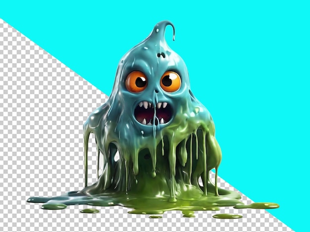 PSD psd of a 3d ghost and monster character