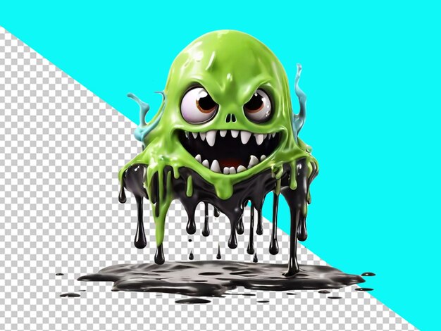 PSD psd of a 3d ghost and monster character