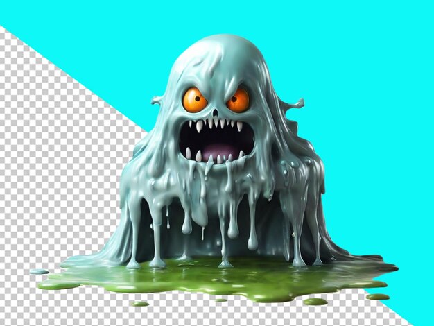 Psd di un personaggio fantasma e mostro 3d