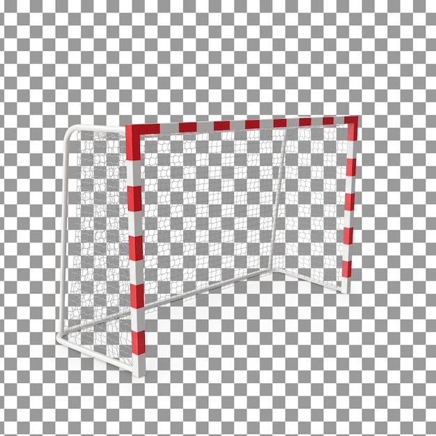分離された透明な背景に psd 3 d ゴール ネット