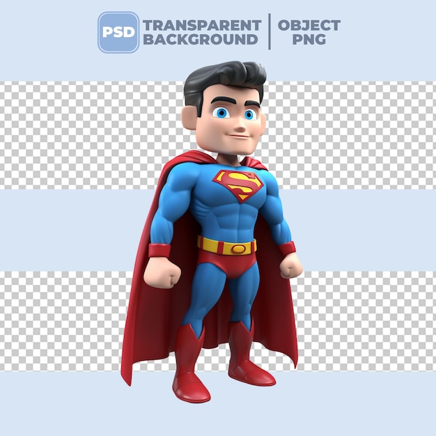 PSD 3D Halloweenowy superbohater Superman