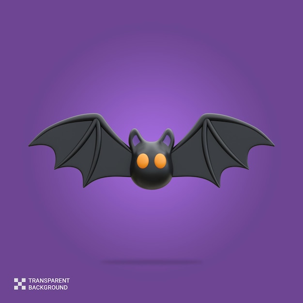 PSD psd 3d hallowen bat icon