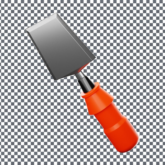 PSD 3D Hammer icon on Isolated and transparent background