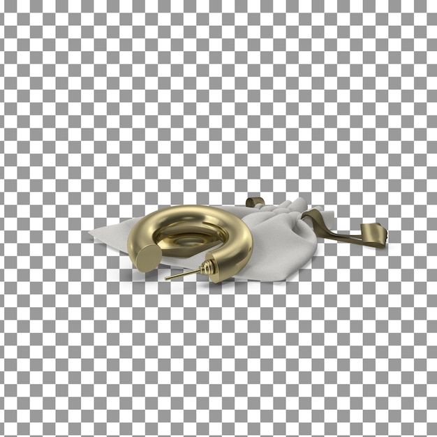 PSD psd 3d handle template on isolated and transparent background