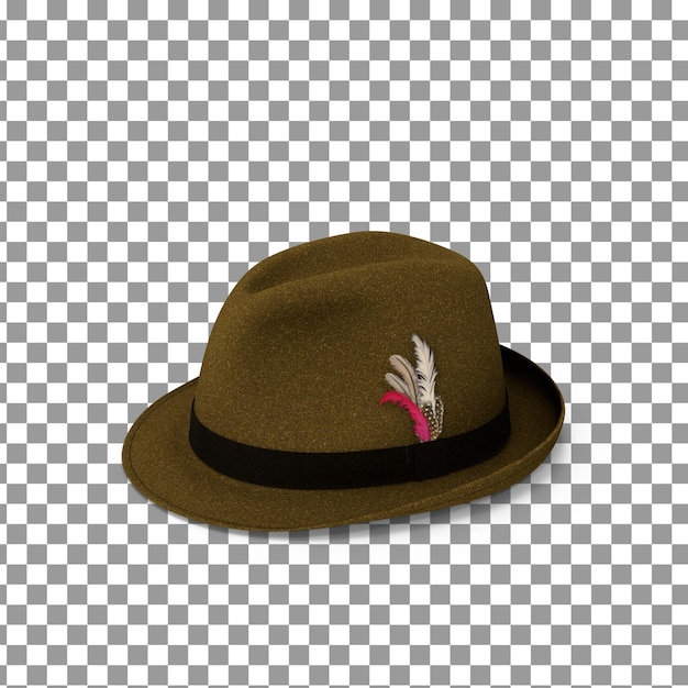 PSD 3D Hat Top на изолированном и прозрачном фоне