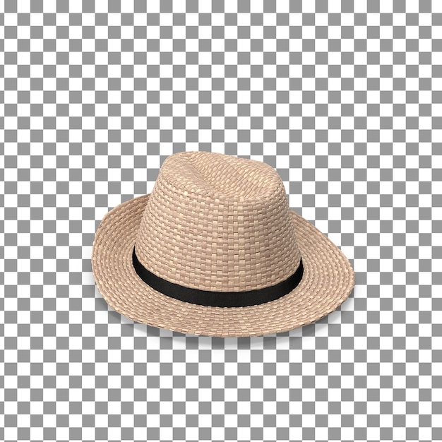 PSD 3D ハットトップ 隔離された透明な背景