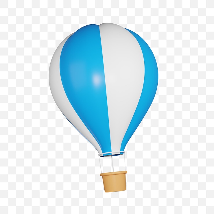 PSD psd 3d 熱気球アイコン