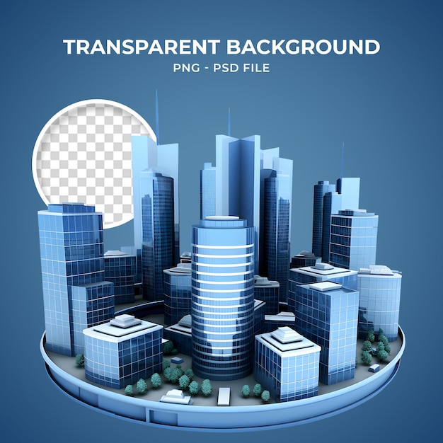 PSD psd 3d house residence buildings png transparent