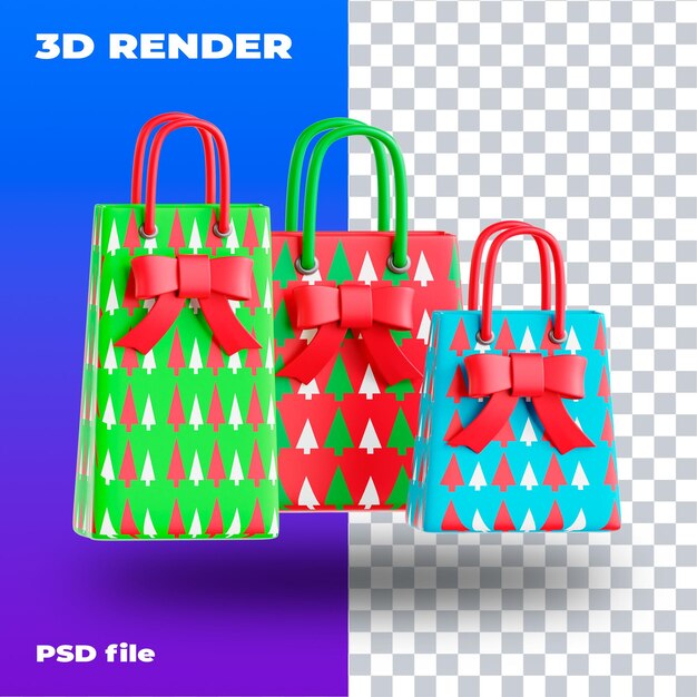 PSD psd 3d 아이콘 3d 렌더링 고해상도 새해 일러스트 크리스마스