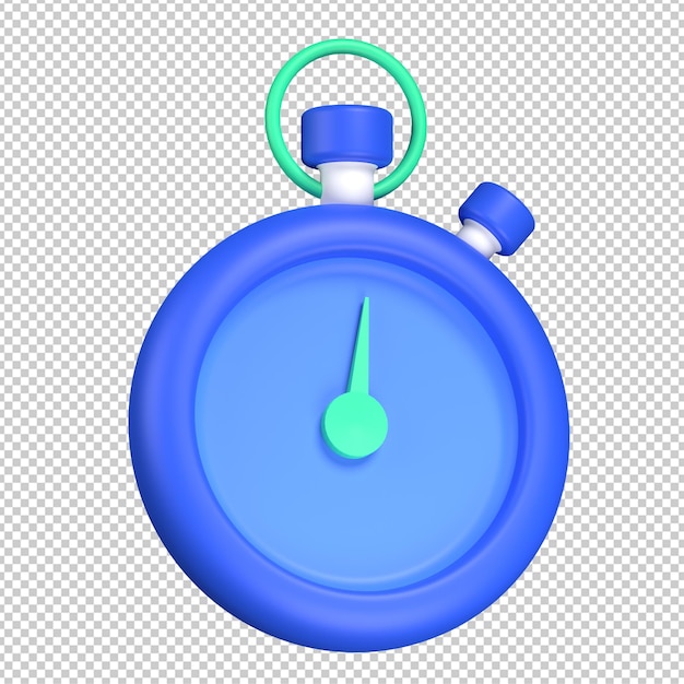 PSD 3d ikona ilustracja stoper