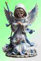 PSD psd 3d illustration angel isolated on transparent background