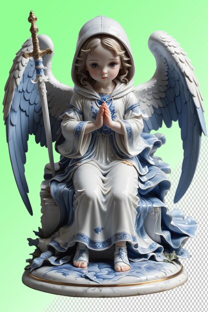 Psd 3d illustration angel isolated on transparent background