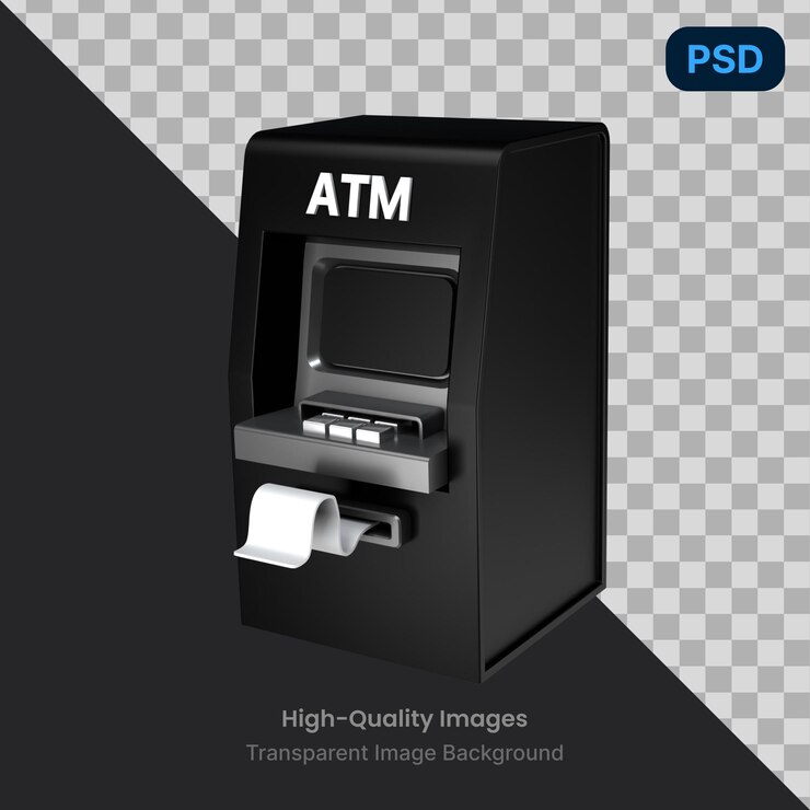 PSD atm の psd 3 d イラスト