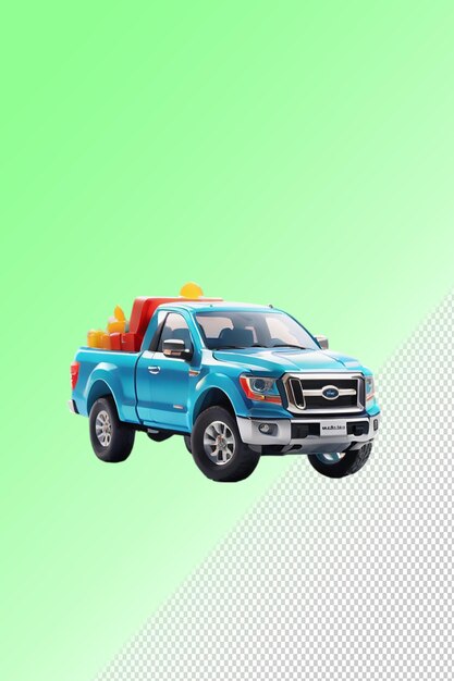 PSD psd 3d illustration car isolated on transparent background