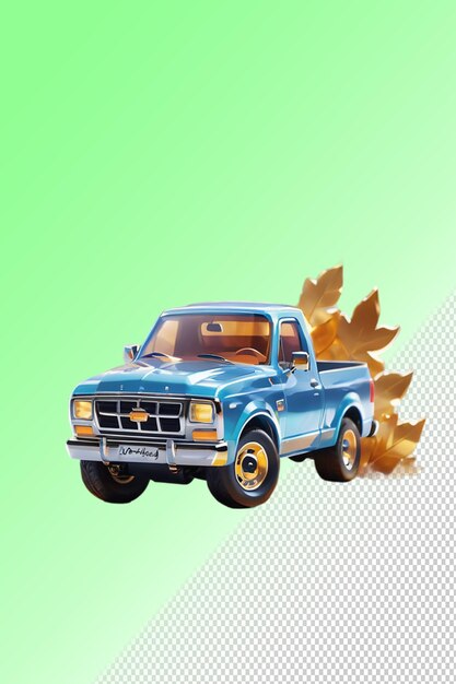 PSD psd 3d illustration car isolated on transparent background