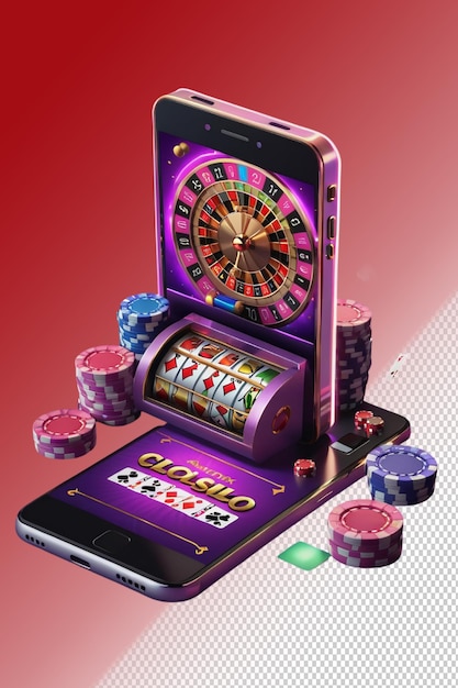 PSD psd 3d illustration casino isolated on transparent background