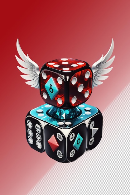 PSD psd 3d illustration casino isolated on transparent background