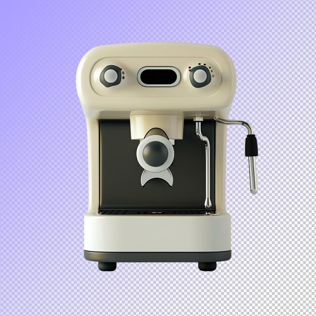 PSD psd 3d illustration coffe maker isolated on transparent background