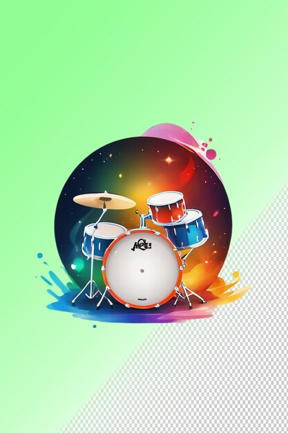 PSD psd 3d illustration drum isolated on transparent background