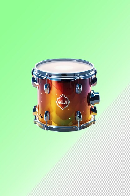 Psd 3d illustration drum isolated on transparent background