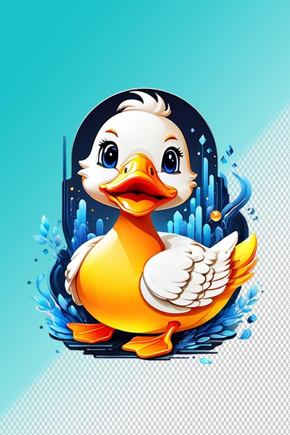 Psd 3d illustration duck isolated on transparent background