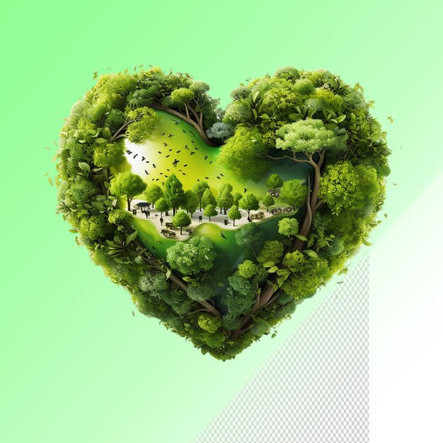 Psd 3d illustration earth day isolated on transparent background