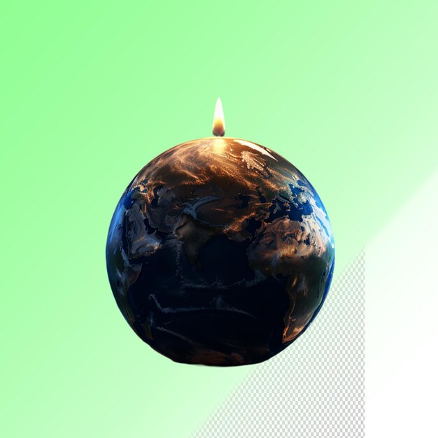 PSD psd 3d illustration earth day isolated on transparent background