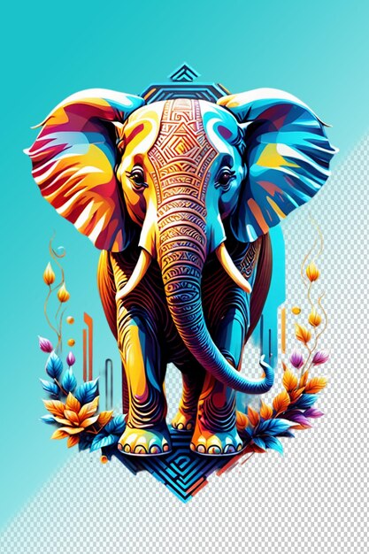 PSD psd 3d illustration elephant isolated on transparent background