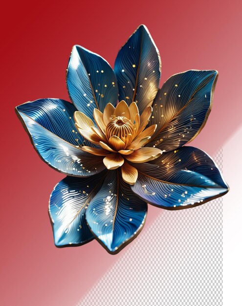 PSD psd 3d illustration flower isolated on transparent background