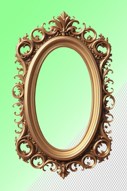 Psd 3d illustration frame isolated on transparent background