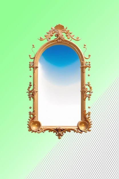 PSD psd 3d illustration frame isolated on transparent background