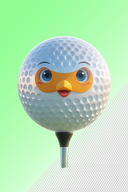 PSD psd 3d illustration golf isolated on transparent background