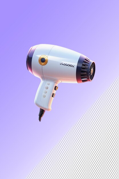 PSD psd 3d illustration hairdryer isolated on a transparent background